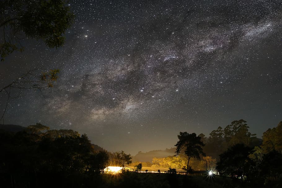 Night Sky, astronomy, constellation, cosmos, exploration, milky way HD wallpaper