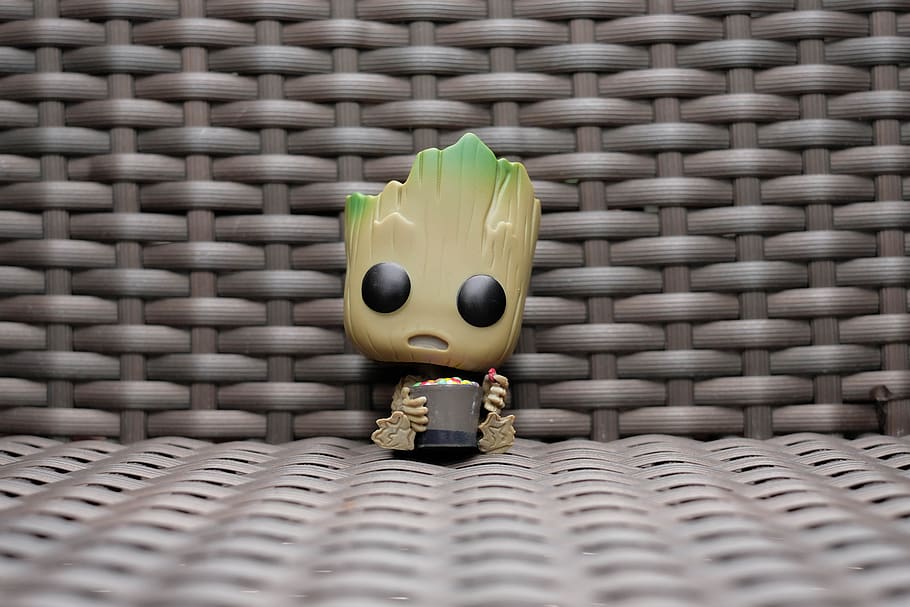 funko, pop, babygroot, collection, toys, representation, no people