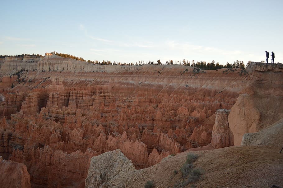 united states, bryce canyon, landscape, adventure, hiking, hikers, HD wallpaper