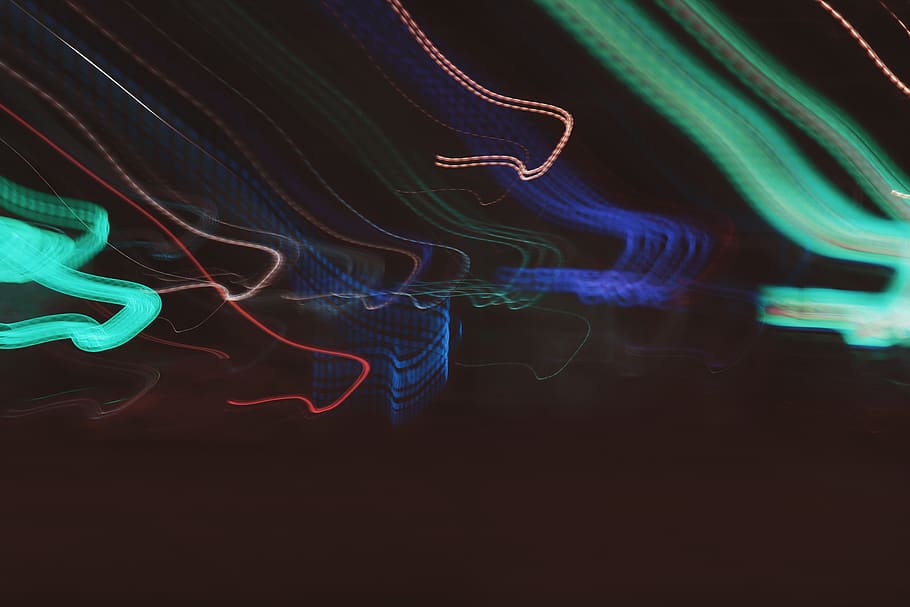 assorted-color LED lights illustration, electronics, ornament HD wallpaper