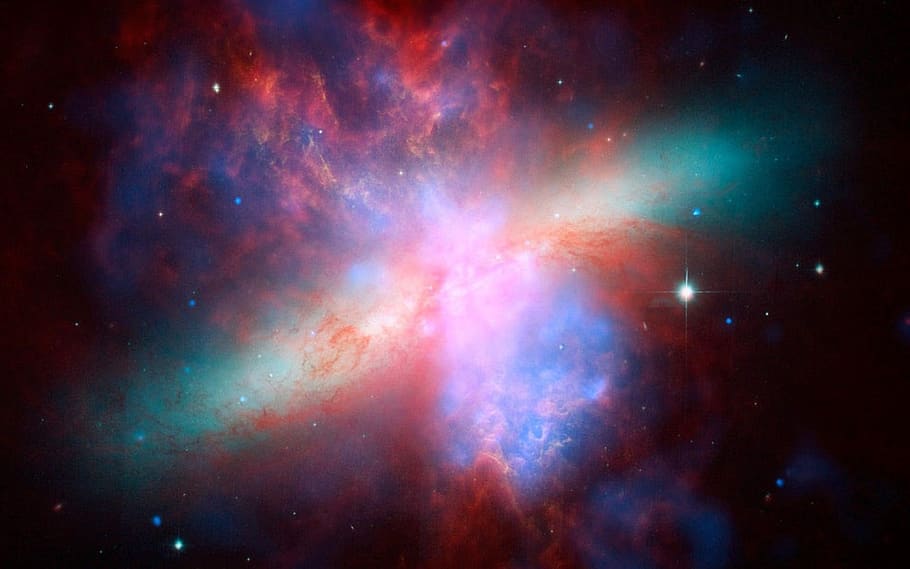 messier 82, ngc 3034, m82, spiral galaxy, constellation large bear, HD wallpaper