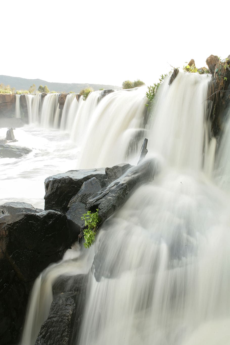 kenya, long exposure, waterfall, scenics - nature, motion, beauty in nature HD wallpaper