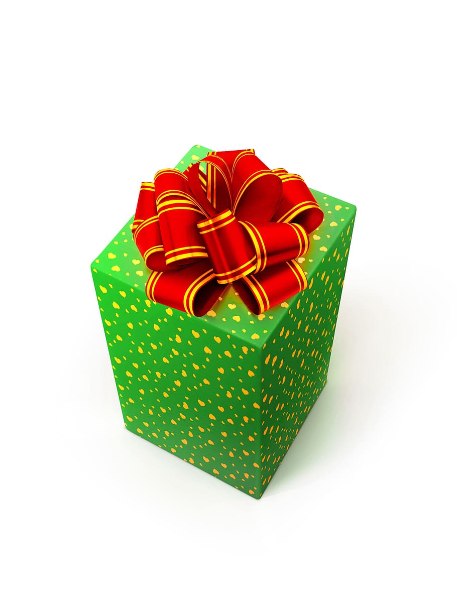 present, wrapping, isolated, decoration, bowing, anniversary HD wallpaper