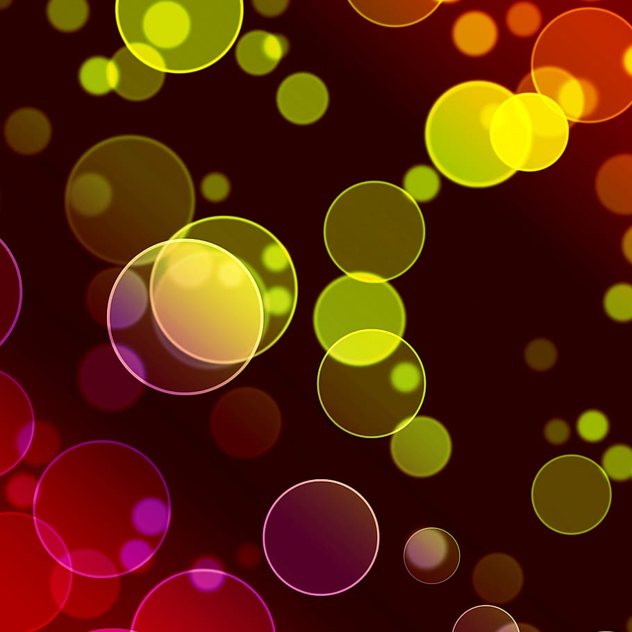 abstract, background, bright, bubbles, circle, circles, color HD wallpaper
