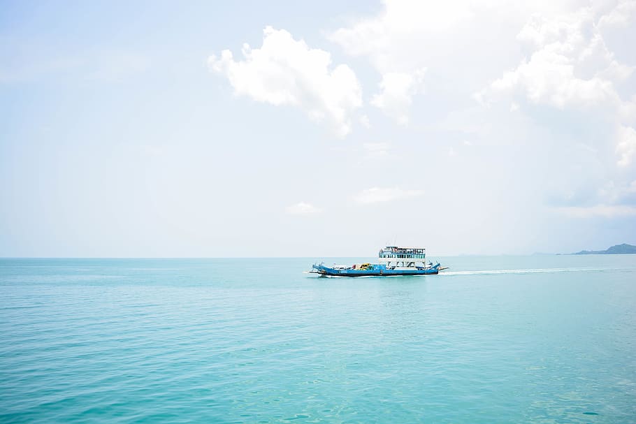 thailand, koh chang, sea, water, nautical vessel, sky, transportation HD wallpaper