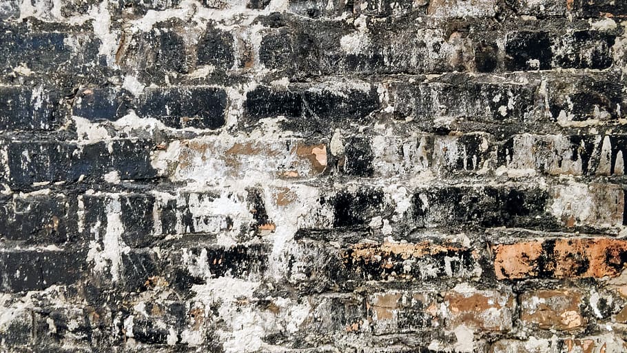 black wall, brick, 5238 s harper ave, united states, chicago, HD wallpaper
