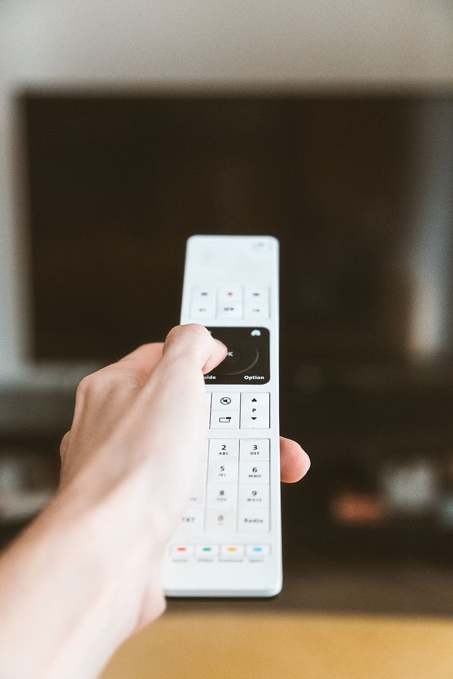 White and Black Remote Control, hand, portable, human hand, one person HD wallpaper