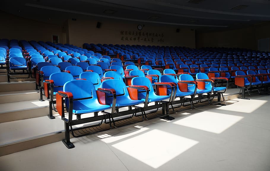 classroom, chair, seat, train, the chamber, student, learning HD wallpaper