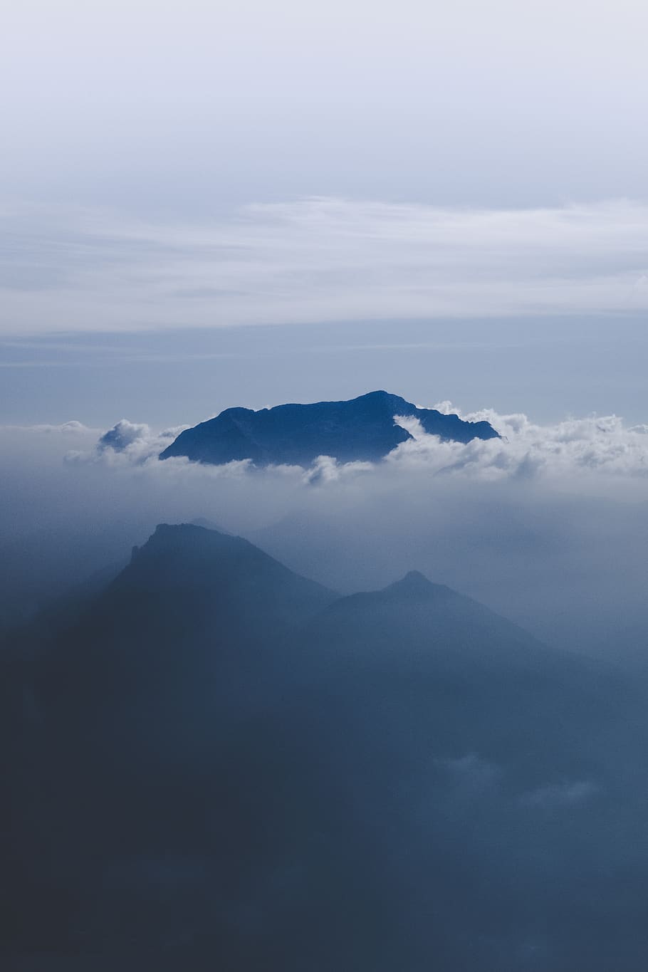 mountain with clouds, cloud - sky, scenics - nature, beauty in nature HD wallpaper