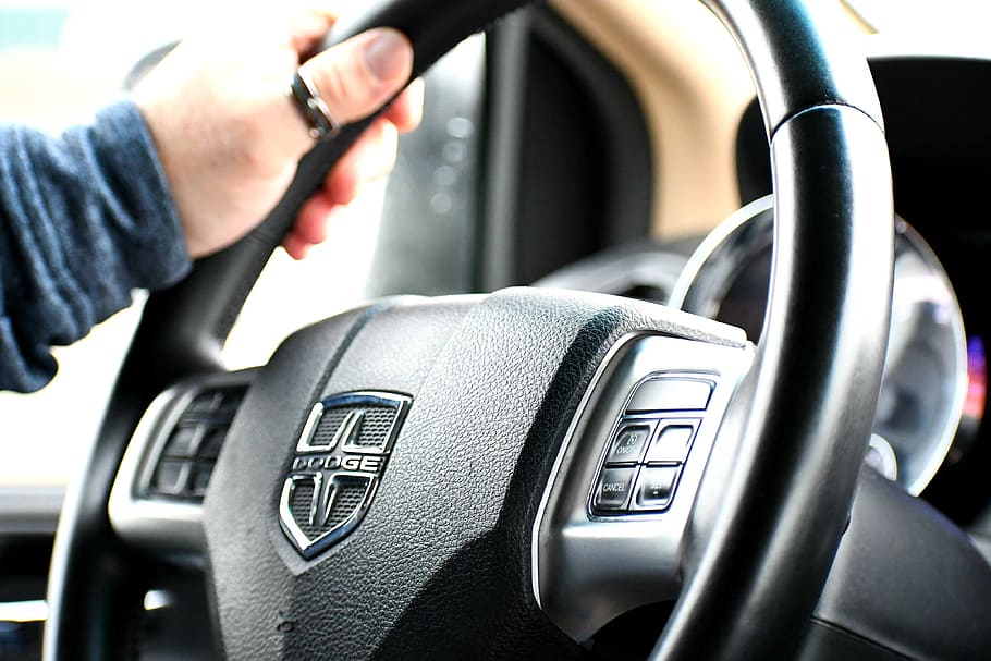 black steering wheel, human, person, transportation, vehicle HD wallpaper