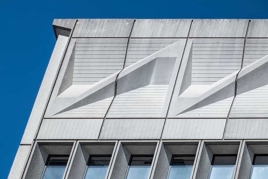 white building, triangle, concrete, office building, pirelli tire building HD wallpaper