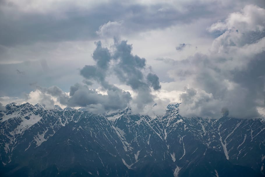 Dark Clouds, cloudy, cold, daylight, daytime, fog, foggy, frost HD wallpaper