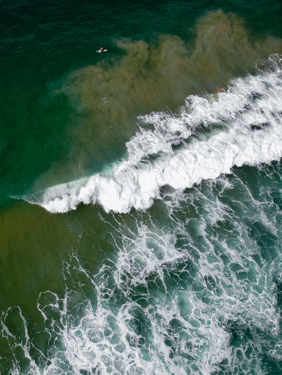 sea waves during daytime, water, motion, sport, no people, nature HD wallpaper