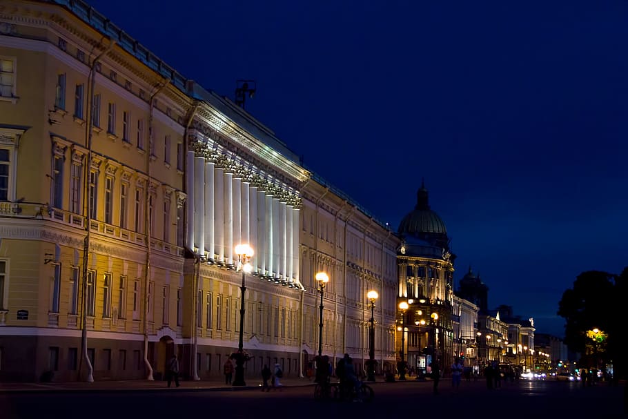 architectural, architecture, baroque, city, cityscape, dark HD wallpaper