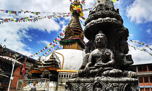 nepal, kathmandu, sculpture, representation, art and craft HD wallpaper