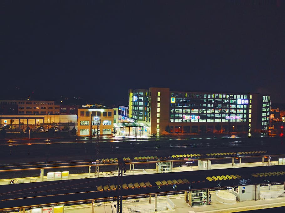 germany, aschaffenburg, aschaffenburg hbf, building exterior HD wallpaper