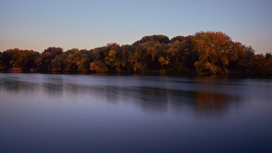 water, main, river, nature, boxer shorts, mirroring, long exposure HD wallpaper