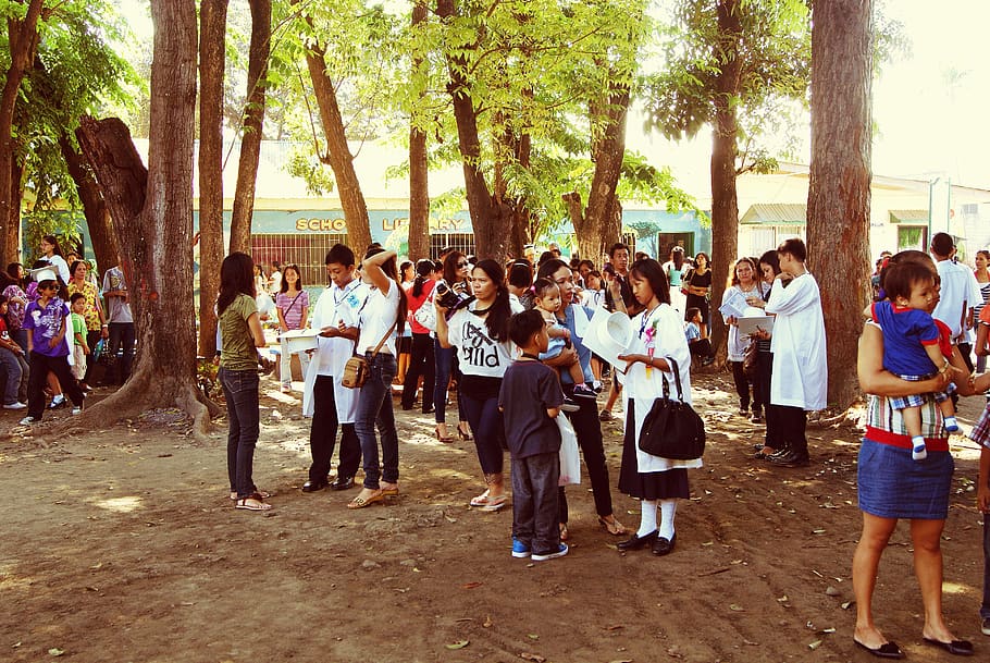 graduation, trees, education, school, children, people, cagayandeoro HD wallpaper