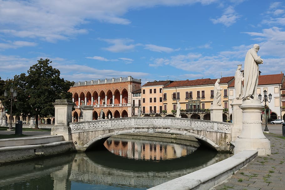 padova, italy, sculptures, source, architecture, built structure HD wallpaper