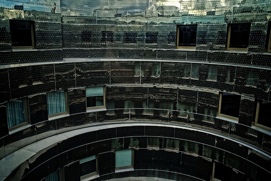 architecture, modern, urban, glaass, steel, reflections, abstract HD wallpaper