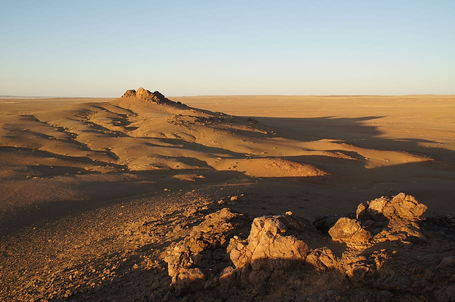 desert, gobi, mongolia, landscape, travel, sand, nature, dry, HD wallpaper