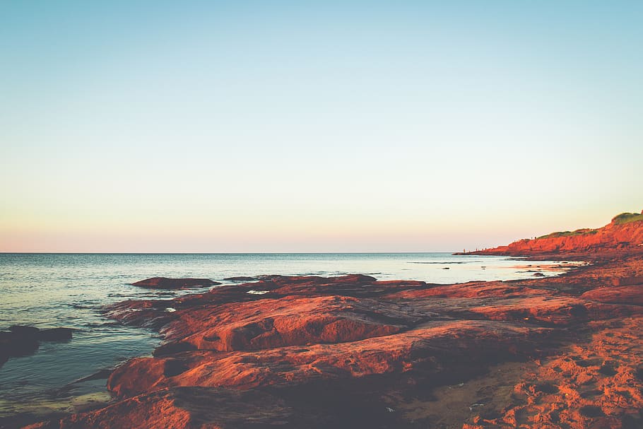 sea, water, sky, scenics - nature, horizon over water, beach HD wallpaper