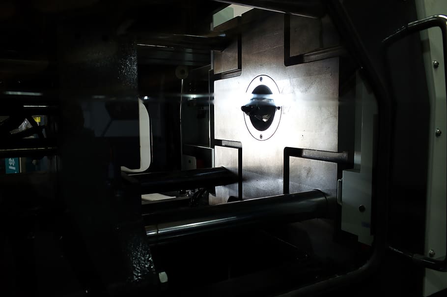 machine, metal, work, indoors, no people, illuminated, machinery HD wallpaper