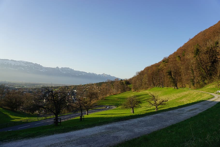 nature, sunlight, landscape, sky, mountain, beauty in nature HD wallpaper