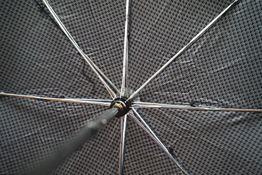 umbrella, rain, cloud, backgrounds, full frame, pattern, metal HD wallpaper