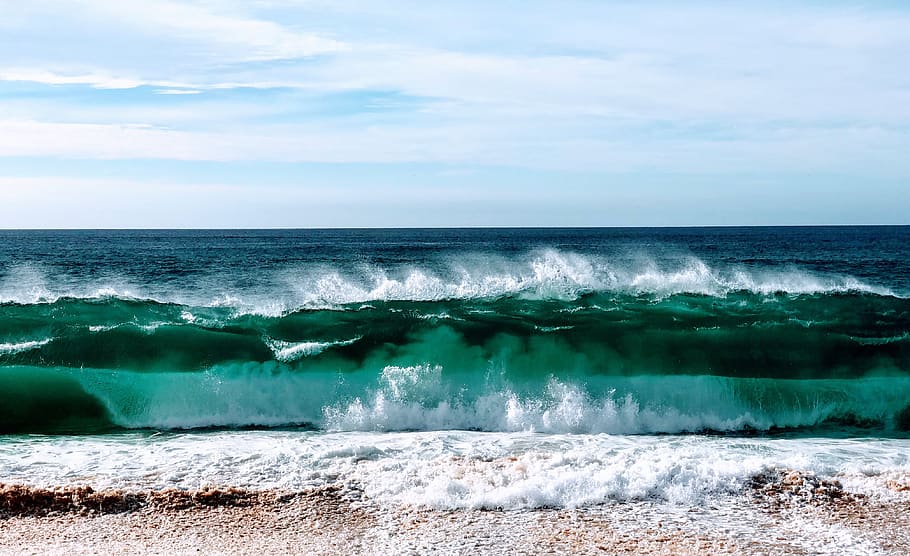 mexico, cabo san lucas, wave, sea, water, horizon over water, HD wallpaper