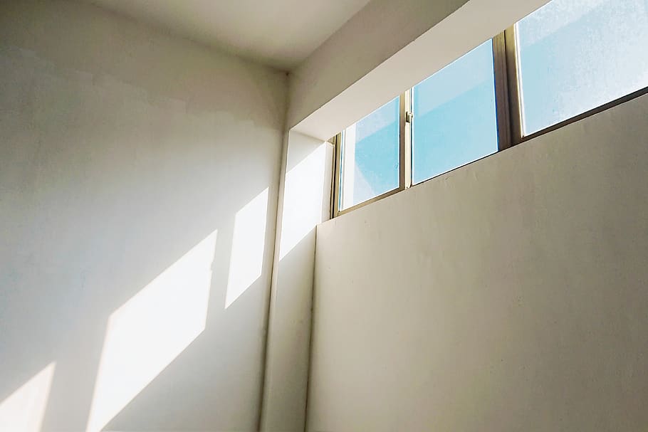 white painted wall, window, architecture, wall - building feature HD wallpaper