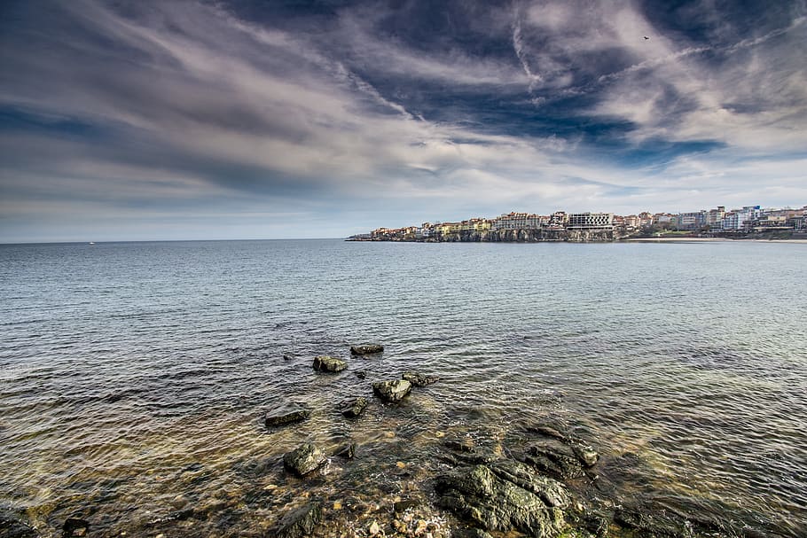 water, sea, seashore, beach, travel, sozopol, bulgaria, vacation HD wallpaper