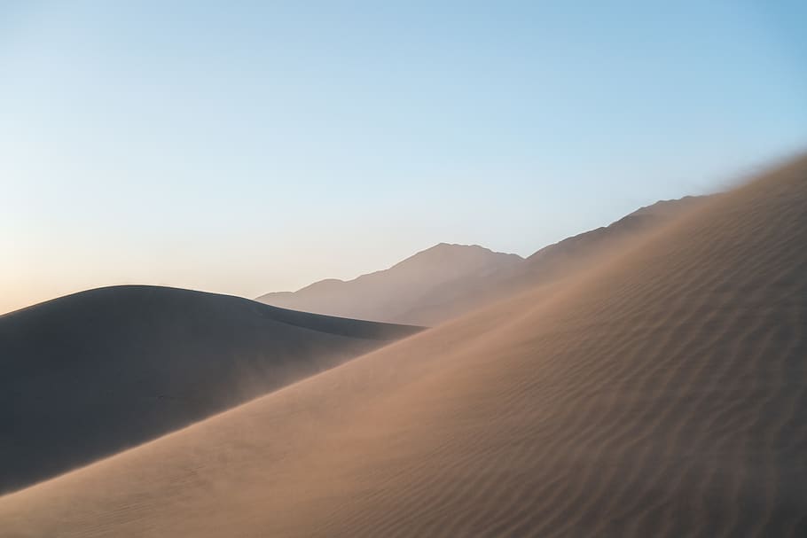 brown dessert, scenics - nature, sky, mountain, tranquil scene HD wallpaper