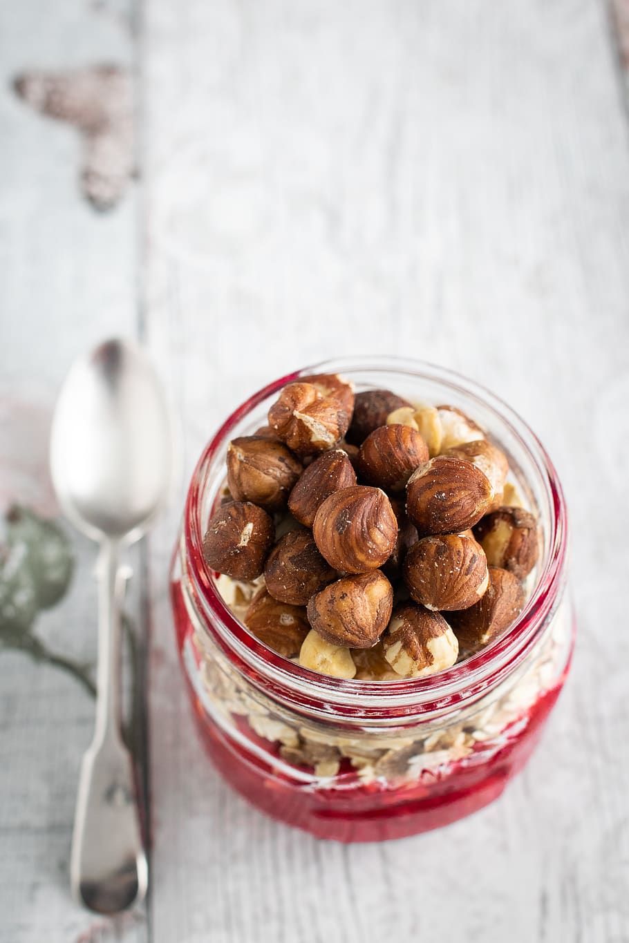 nuts in jar, food and drink, freshness, healthy eating, kitchen utensil HD wallpaper