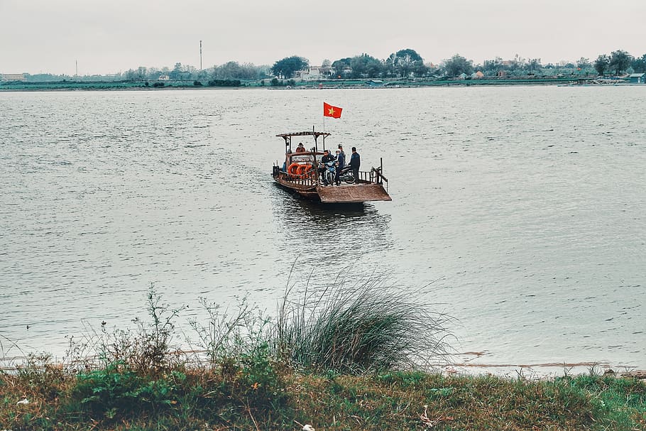 vietnam, boat, water, transportation, nautical vessel, day HD wallpaper
