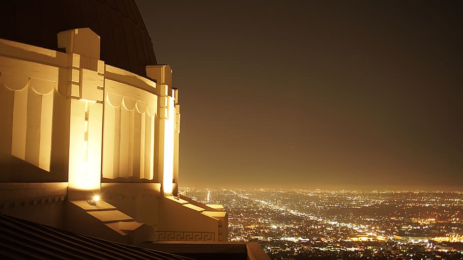 los angeles, griffith observatory, united states, space, la, HD wallpaper