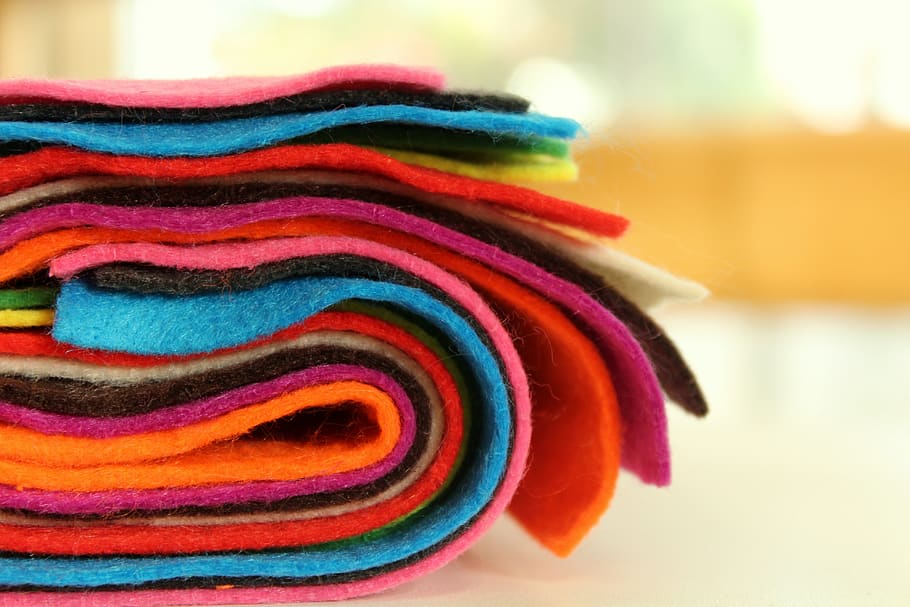 felt, scroll, material, web, colorful, sewing, textile, model HD wallpaper