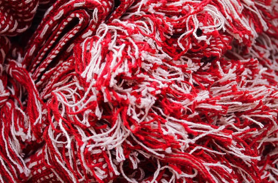 red and white fabrics, full frame, backgrounds, food and drink HD wallpaper