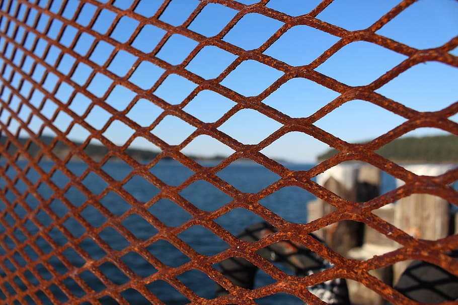 canada, mayne island, metal, rusty, full frame, backgrounds HD wallpaper