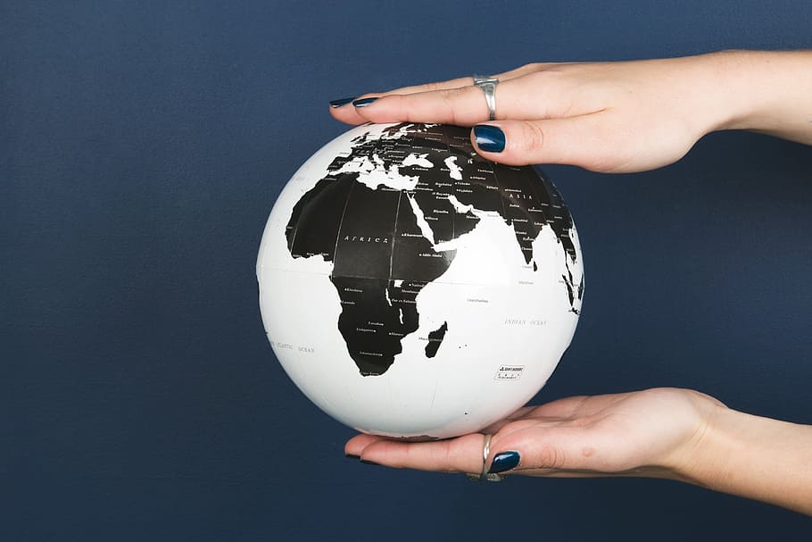 Whole World In Her Hands Photo, Earth, Globe, human hand, human body part HD wallpaper