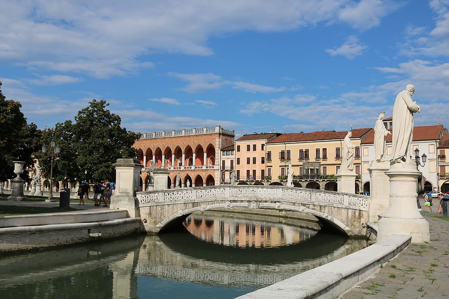 padova, italy, sculptures, source, architecture, built structure HD wallpaper