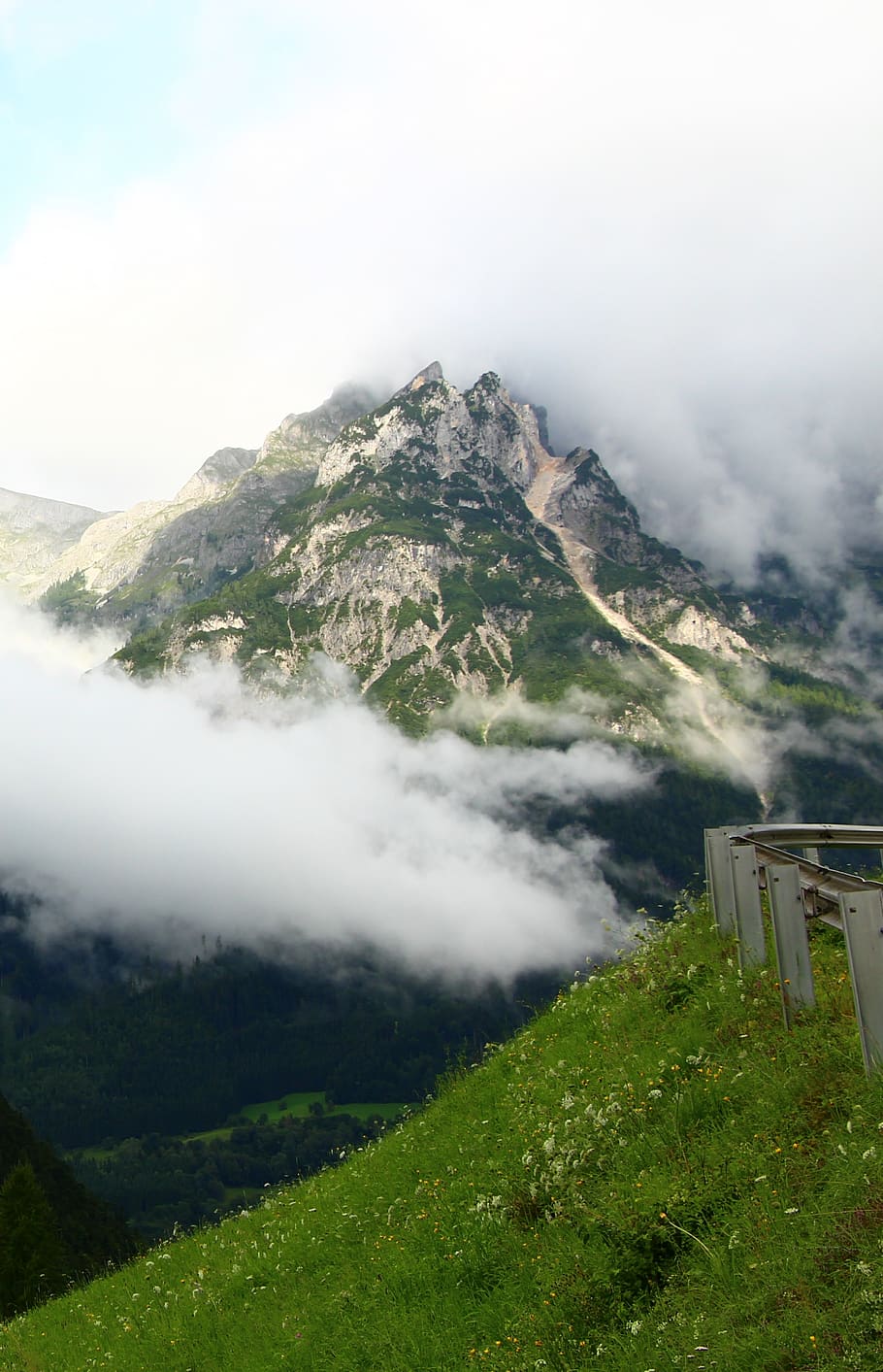 austria, forest, clouds, green, mountains, trees, world, travel HD wallpaper