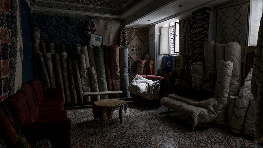 assorted-color textile roll lot, furniture, couch, room, indoors HD wallpaper