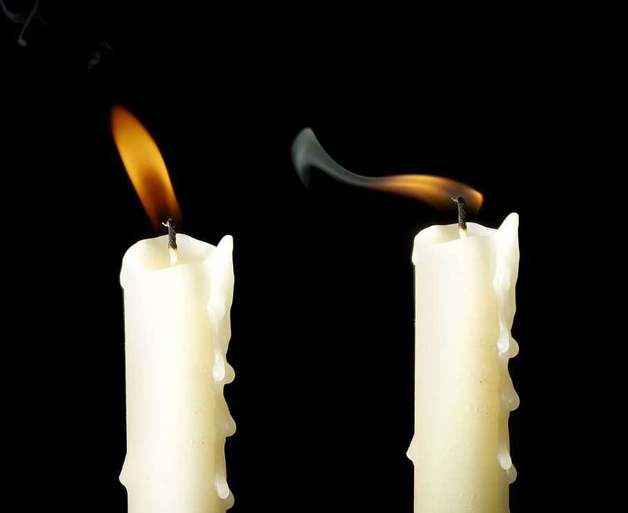 candle, wax, flame, fire, light, burning, heat - temperature HD wallpaper