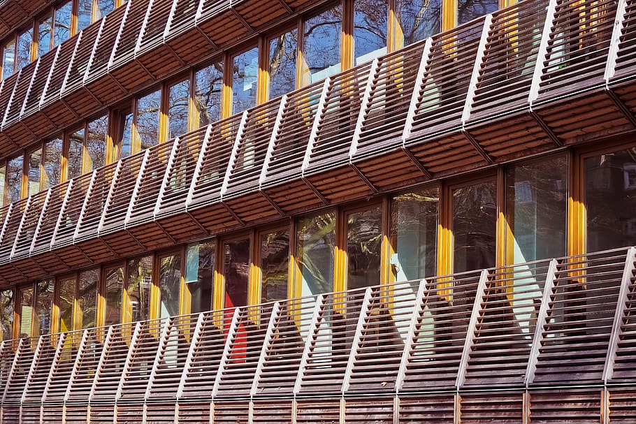 pattern, wood, architecture, building, structure, facade, glass HD wallpaper