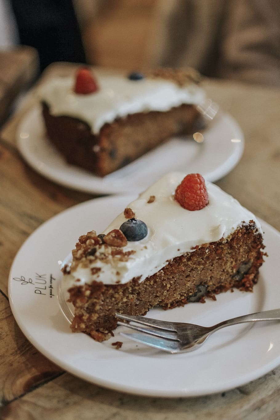 cake with strawberry, food, dessert, sweet, food and drink, plate HD wallpaper