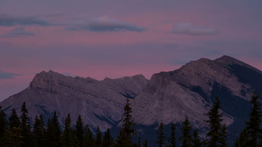 canada, canmore, sky, mountain, summer, sunsets, nature, outdoor, HD wallpaper