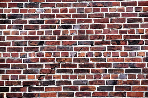 red brick wall, germany, schloßstraße 8, elmshorn, texture HD wallpaper