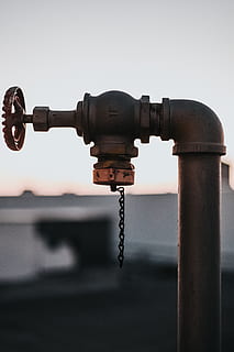 brown pipe, bronze, machine, fire hydrant, indoors, sink, rust HD wallpaper