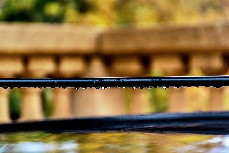 raindrops, water, droplets, reflection, wet, drip, beaded, dew HD wallpaper